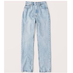 Abercrombie Curve Love Straight High Rise Jeans